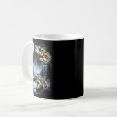 Desert Rain Frog Howling At Moon 90s Retro Koffiemok (Voorkant links)