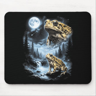 Desert Rain Frog Howling At Moon 90s Retro Muismat