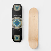 Desert Rate Skateboard met Saguaro Mandala (Voorkant)
