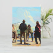 “Desert Rendezvous” door Carl Oscar Borg Bedankkaart (Staand voorkant)