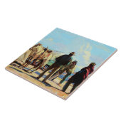 “Desert Rendezvous” door Carl Oscar Borg Tegeltje (Zijkant)
