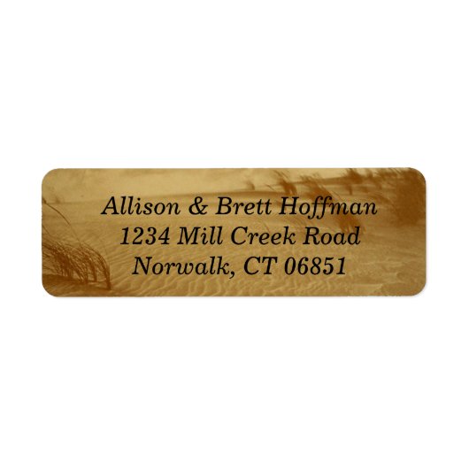 Desert Return Address Label (Voorkant)