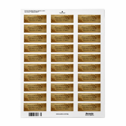 Desert Return Address Label (Full Sheet)