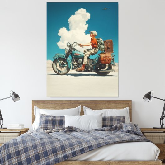 Desert Ride Adventure Escape Canvas Afdruk (Insitu (Slaapkamer))