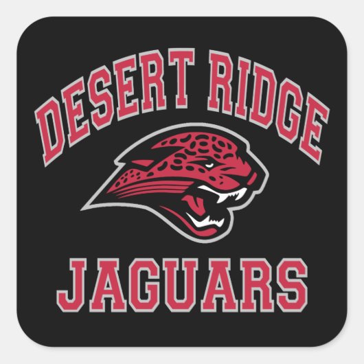 Desert Ridge Jaguars Vierkante Sticker (Voorkant)