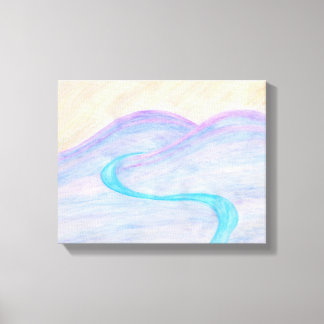 Desert River Canvas Afdrukken