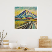 Desert Road - Archief Kunstdruk Poster (Keuken)