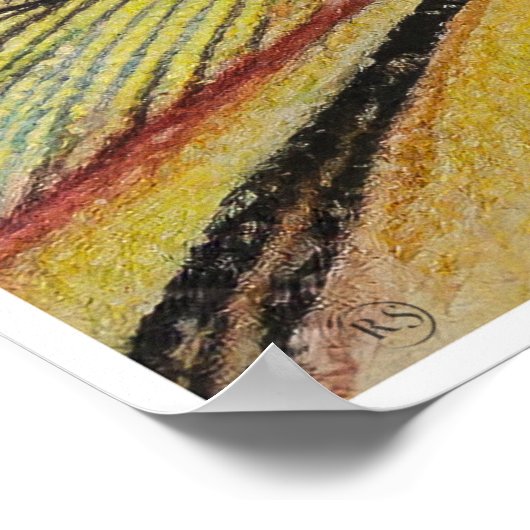 Desert Road - Archief Kunstdruk Poster (Hoek)