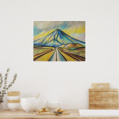 Desert Road - Archief Kunstdruk Poster (Keuken)