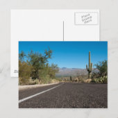 Desert Road Briefkaart (Voorkant / Achterkant)
