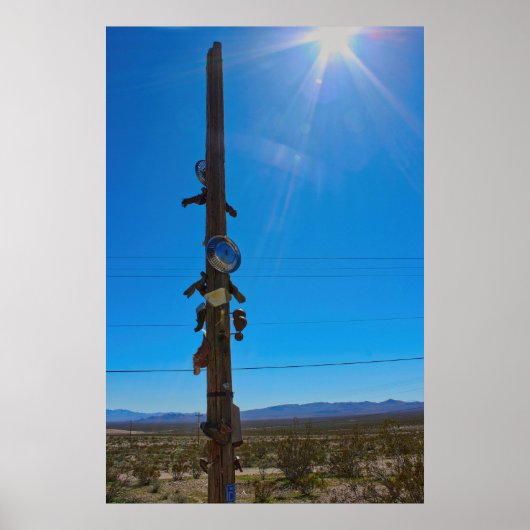 Desert Roadside Art Poster (Voorkant)