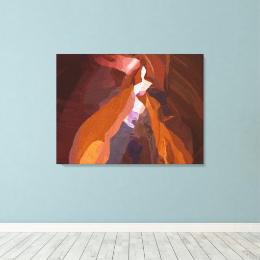 Desert Rock Formation Canvas Afdruk (Insitu (Houten vloer))