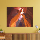 Desert Rock Formation  Canvas Afdruk (Insitu (Woonkamer))