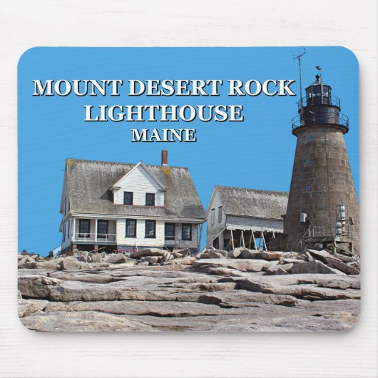 Desert Rock Lighthouse, Maine Mousepad Muismat (Voorkant)