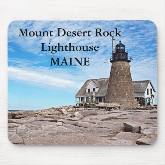 Desert Rock Lighthouse, Maine Mousepad Muismat (Voorkant)