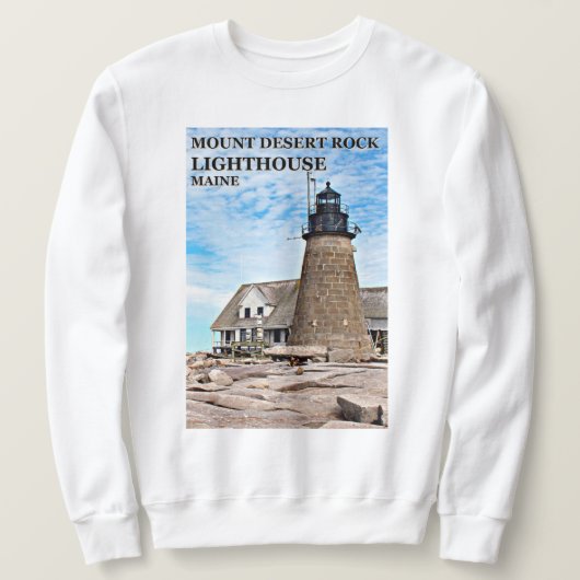 Desert Rock Lighthouse, Maine Sweatshirt (Design voorkant)