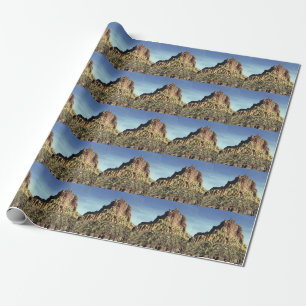 Desert Rock Mountain Peak Landscape Foto Cadeaupapier