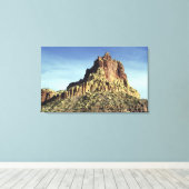 Desert Rock Mountain Peak Landscape Foto Canvas Afdruk (Insitu (Houten vloer))