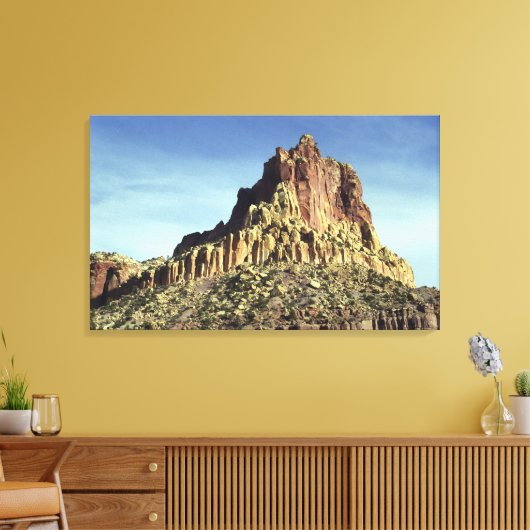 Desert Rock Mountain Peak Landscape Foto Canvas Afdruk (Insitu (Woonkamer))