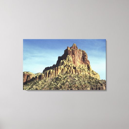 Desert Rock Mountain Peak Landscape Foto Canvas Afdruk (Voorkant)