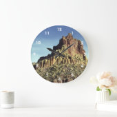 Desert Rock Mountain Peak Landscape Foto Grote Klok (Huis)
