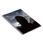 Desert Rock Silhouette: Arches National Park Foto Notitieboek (Rechterzijde)