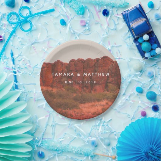 Desert Rocks Paper-Bord Papieren Bordje (Feest)