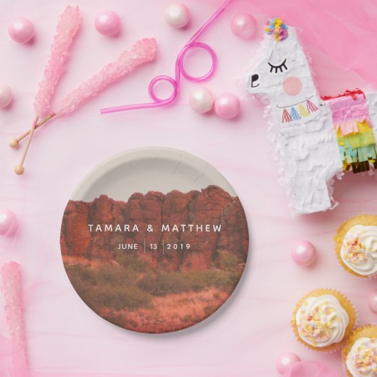 Desert Rocks Paper-Bord Papieren Bordje (Feest)