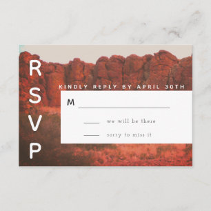 Desert Rocks RSVP-kaart RSVP Kaartje