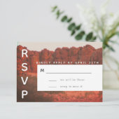 Desert Rocks RSVP-kaart RSVP Kaartje (Staand voorkant)