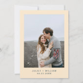 Desert Rodeo Retro Paard Rustieke Westerne bruilof Save The Date (Achterkant)