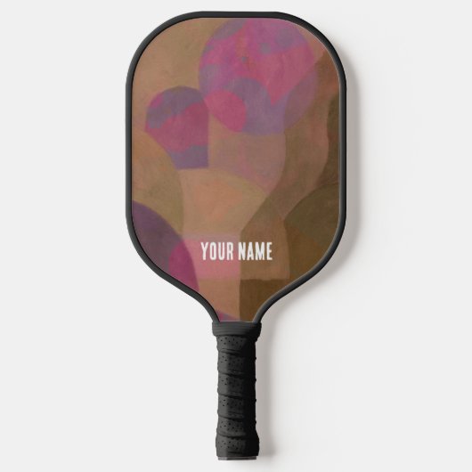 Desert Roos Arches - Warm Abstract Geometrie Pickleball Paddle (Voorkant)
