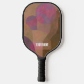 Desert Roos Arches - Warm Abstract Geometrie Pickleball Paddle (Achterkant)