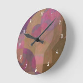 Desert Roos Arches - Warm Abstract Geometrie Ronde Klok (Hoek)