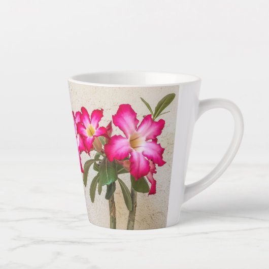 Desert Roos Flowers Latte Mok (Rechts)