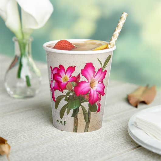 Desert Roos Flowers Papieren beker (Insitu)