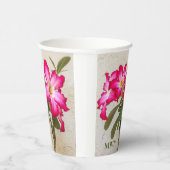 Desert Roos Flowers Papieren beker (Rechts)