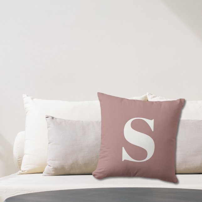 Desert Roos Initiaal Monogrammed Outdoor Kussen (Desert Rose Initial Monogrammed Outdoor Pillow
)