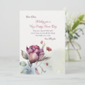 Desert Roos naam dag Kaart (Staand voorkant)