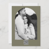 Desert Roos Roze & Groen Bloemgroen Dank u Kaart (Achterkant)