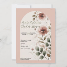 Desert Roos Roze & Groene Bloemen Vrijgezellenfees