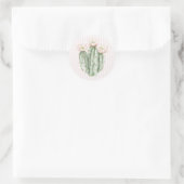 Desert Rose Cactus  Ronde Sticker (Tas)