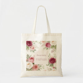 Desert Rose Collection — Vintage Floral  Tote Bag