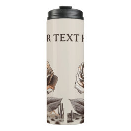 Desert Rose, Vintage Botanical Flower Thermosbeker