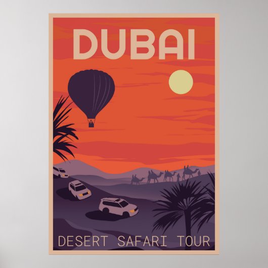 Desert Safari Tour Poster (Voorkant)