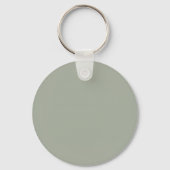 Desert Sage Effen Kleur | Monogram Sleutelhanger (Achterkant)