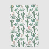 Desert Saguaro Cacti Succulents Waterverf Golfhanddoek (Voorkant)
