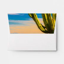 Desert Saguaro Cactus Casual trouwenvelop