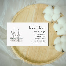 Desert Saguaro Cactus Minimalist Zwart Wit