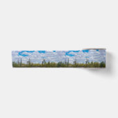 Desert Saguaro Cactus Party Clouds Natuur Satijnen Lint (Voorkant)